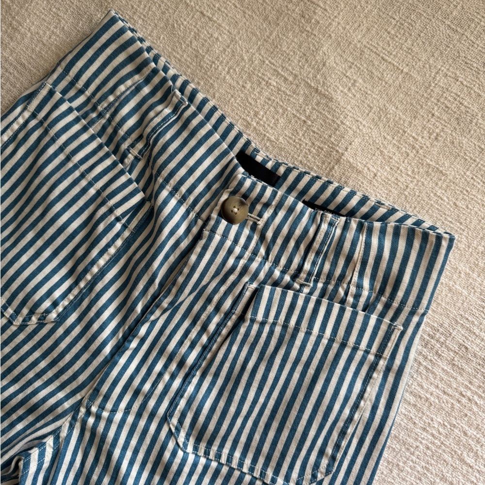 Maeve Colette Pants, Blue & White Stripes, Size 27 - Picture 2 of 7